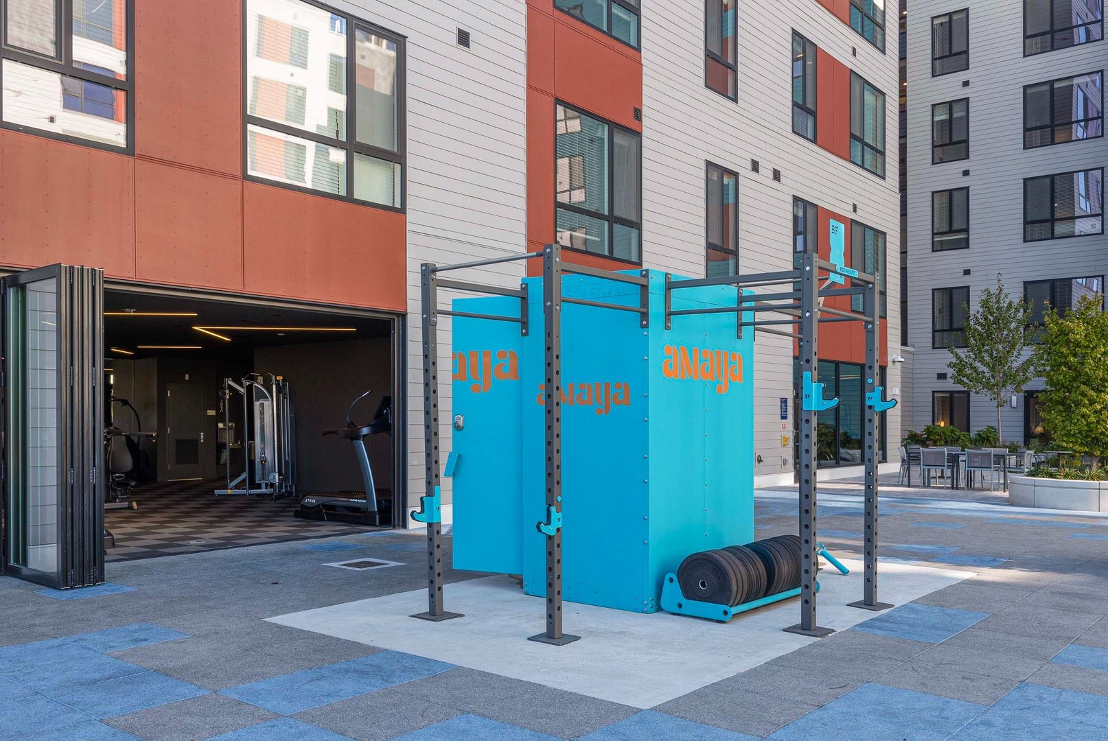 Outdoor gym inspiring fresh workouts.